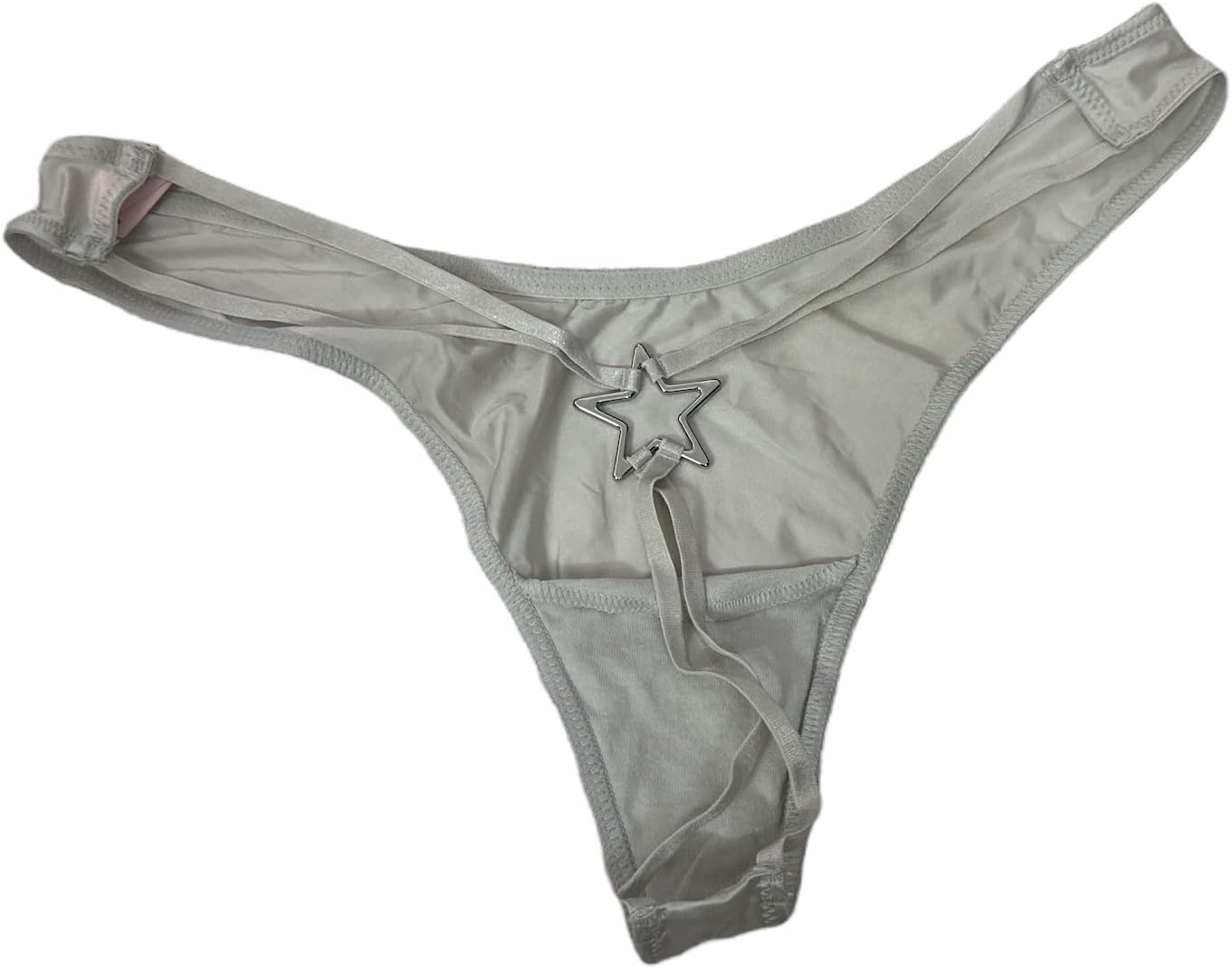 Victoria's Secret Very Sexy Starstruck Strappy High-Leg Thong Panty Color Gray New - Image 3