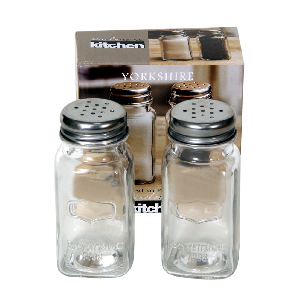 Circleware Yorkshire Salt and Pepper Shakers 85 ml Set Of 2 Pieces