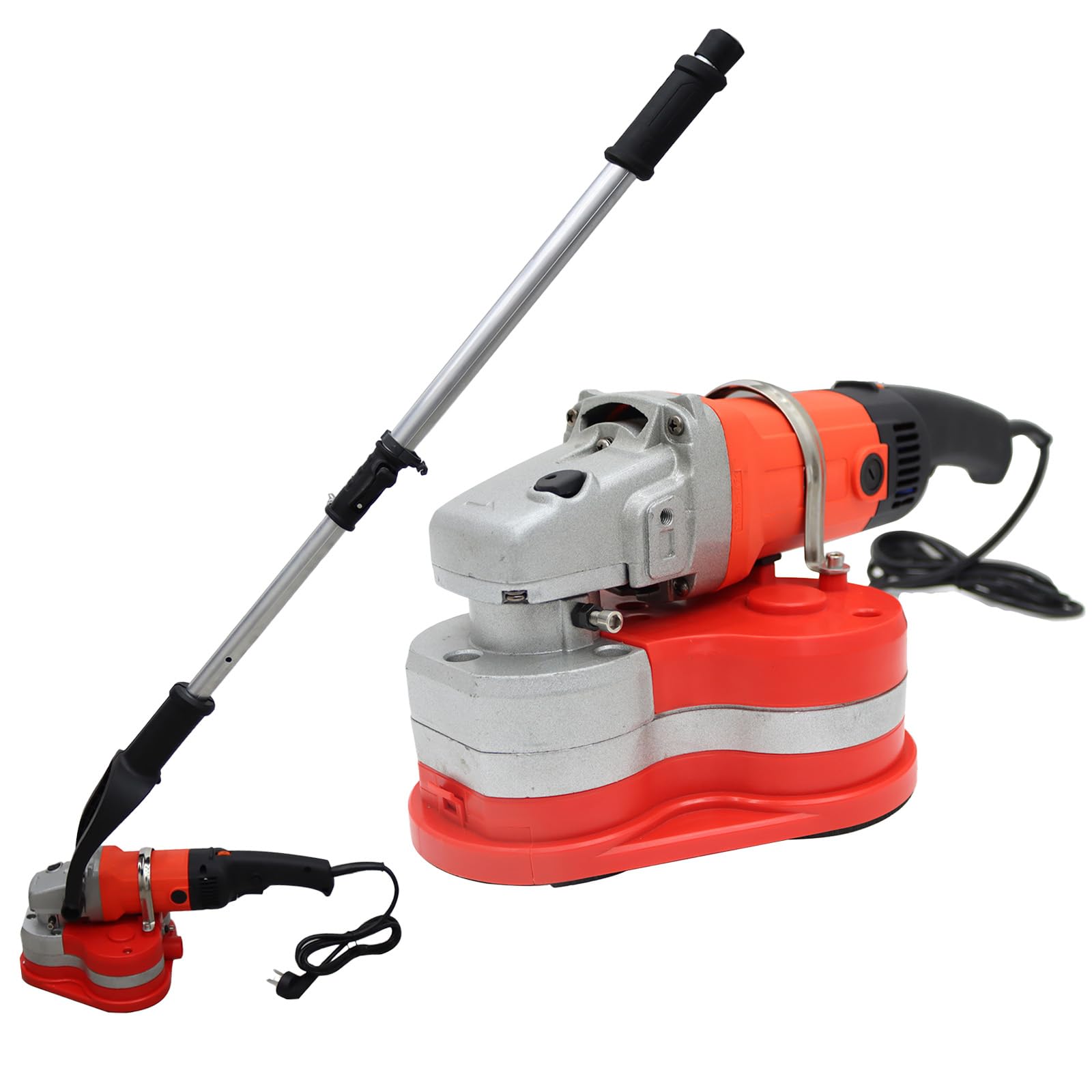 BEILOCKERY Wall Floor Sander Three-head Portable Floor Polishing Machine with Six speeds Adjustable and Elongated Telescopic Rod 220V 2.8KW