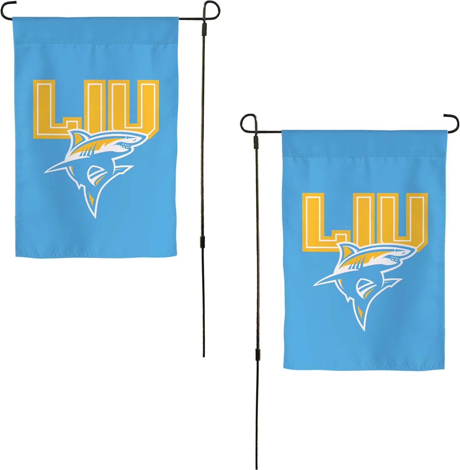 Desert Cactus Long Island University LIU Garden Flag – 19 x 12 inch Long Island Blackbirds Banner, For Outdoor Display and Events (Design A)