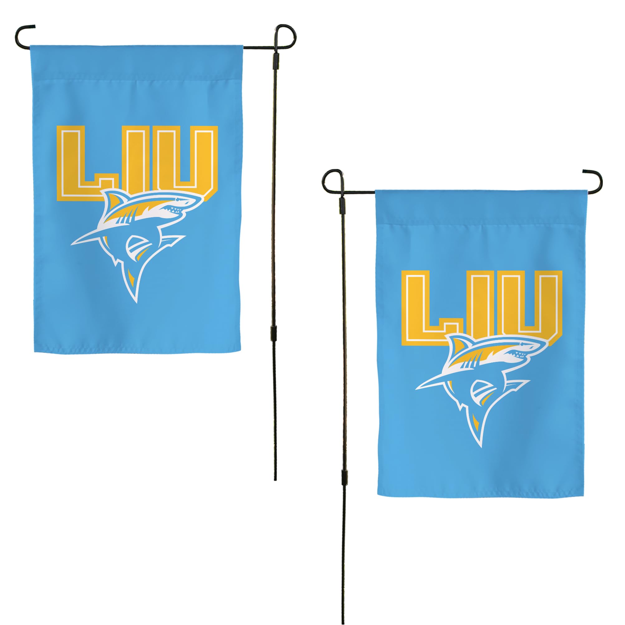 Desert Cactus Long Island University LIU Garden Flag – 19 x 12 inch Long Island Blackbirds Banner, For Outdoor Display and Events (Design A)