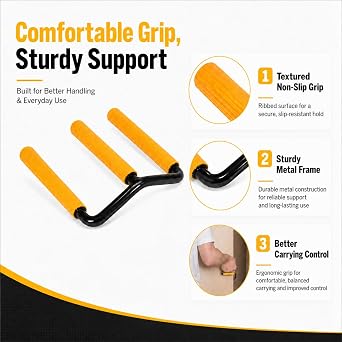2PCS Plasterboard lifter Panel Carrier Gripper Drywall Lifts Ergonomic Plate for Plywood Sheet Goods General Purpose Glass Handy Grip Hand Board Lifter Particle Thick Panels