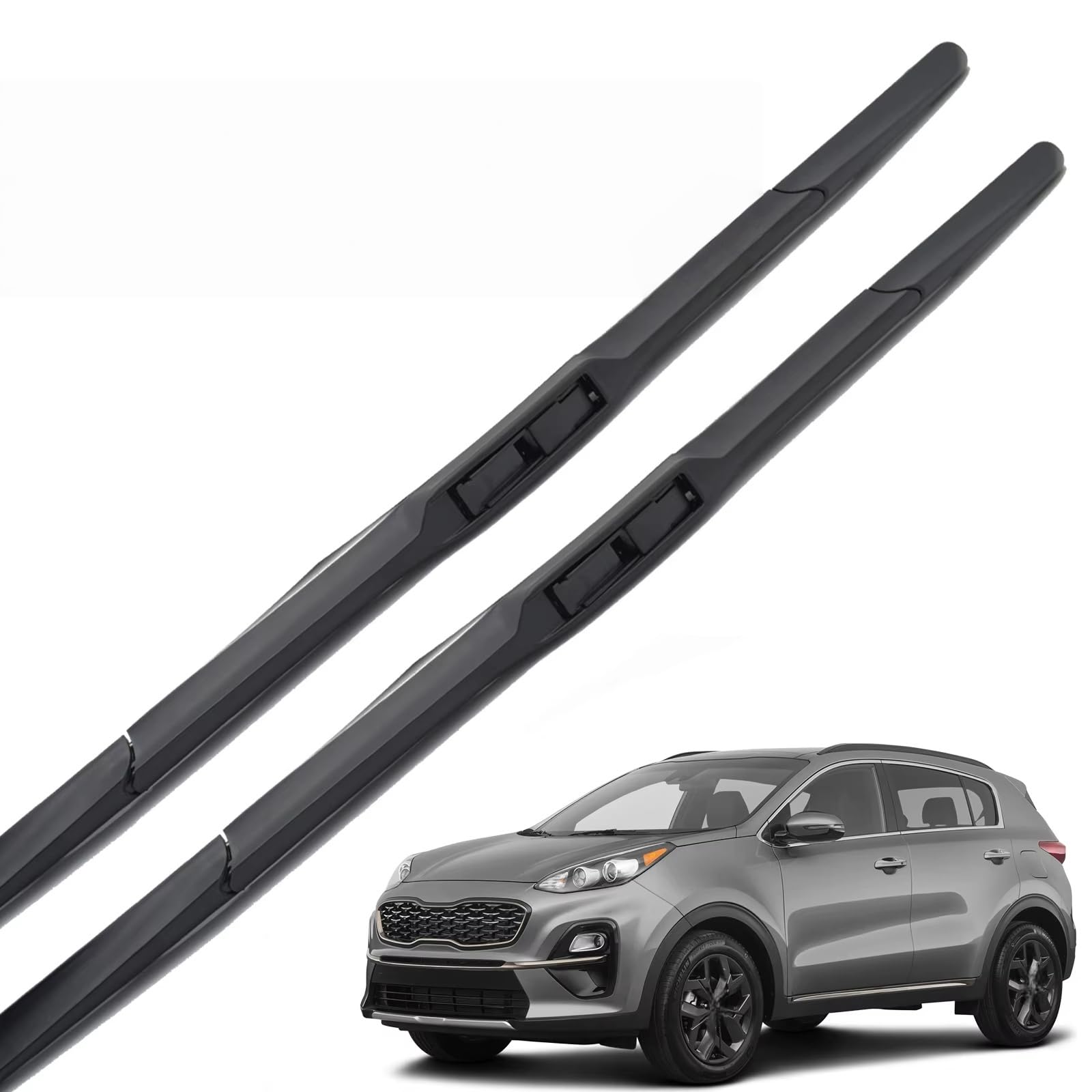 PAPEP Windscreen Wiper Blades for Kia Sportage QL 2016-2021 26"+16", Front Replacement Wipers OEM Quality Water Repellent Rubber Automotive Windshield