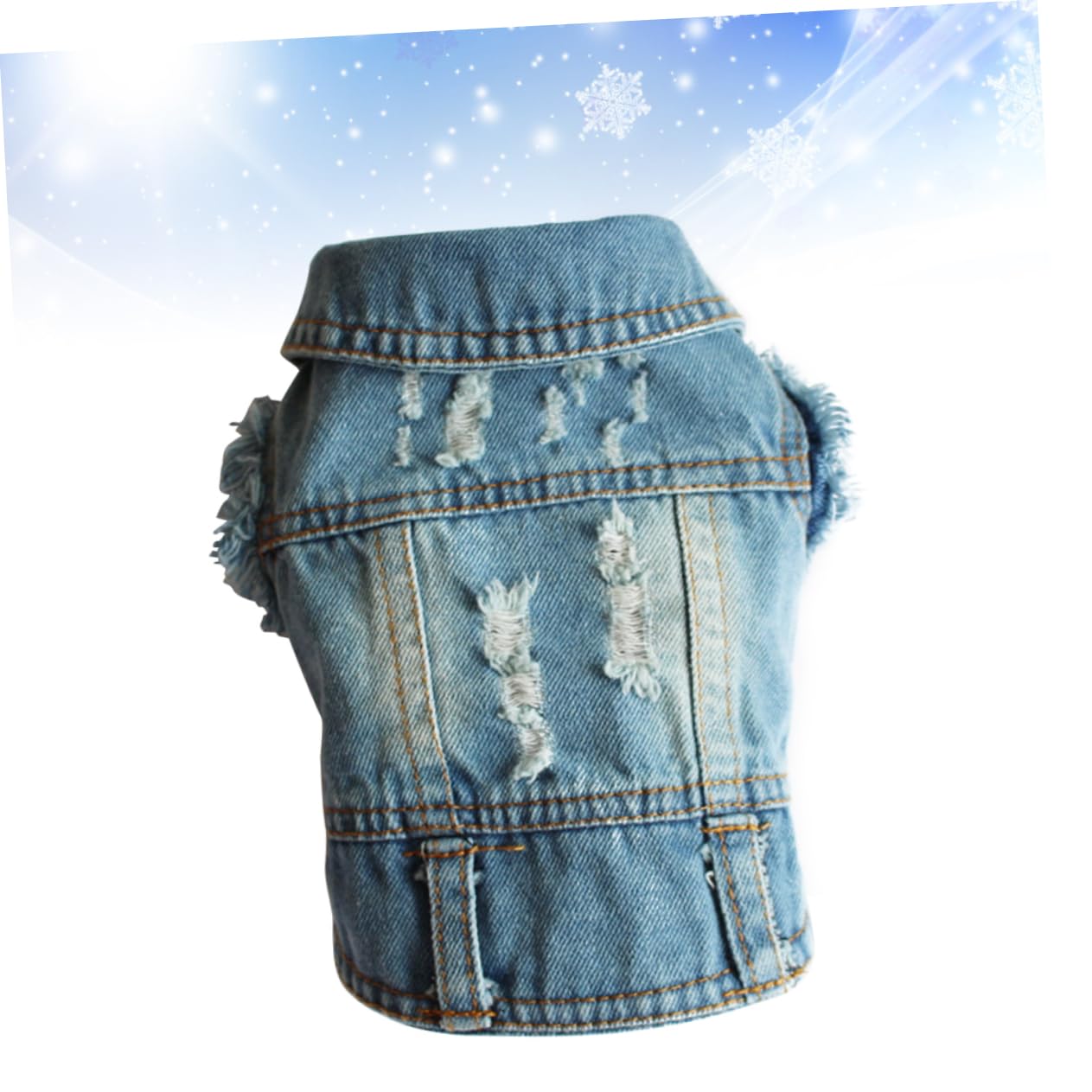 BESPORTBLE 3 Pz gilet di jeans vestiti per cani abbigliamento per animali domestici vestito invernale canotta giacca per cani da compagnia giubbotti per cani in denim animale domestico Veste