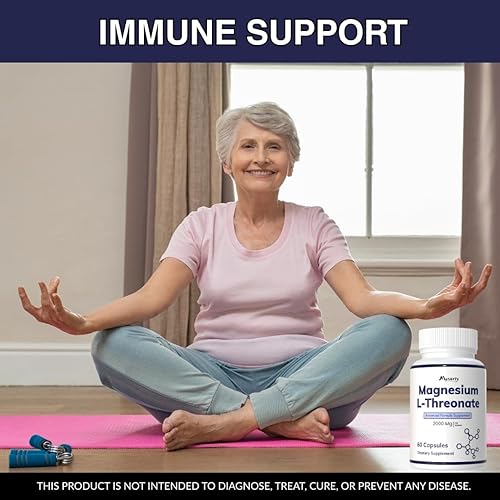 Miniatura 3 de L-treonato de magnesio  Suplementos de magnesio  Cápsulas de citrato de magnesio  l-treonato de magnesio - 60 cápsulas (paquete de 2)