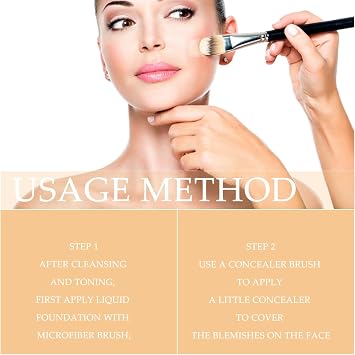 4 in 1 Colour Changing Foundation,Colour Changing Mature Skin Foundation,SPF50 Medium Spectrum Foundation,Moisturizing Concealer & Anti-Aging Sunscreen Serum for Women,Long Wear Foun/dation For Women