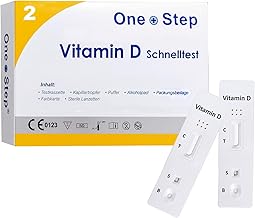 2 x One+Step Vitamin D Test I Test Vitamin D Deficiency at Home I Vitamin D Quick Test for Self-Use I Evaluate Without Laboratory in 10 Minutes at Home