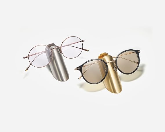 Craighill Brass Eyewear Stand | Made from Solid Brass | 14.5oz | Minimalistic, Elegant, Practical | Sturdy & Weighty, Can Hold Larger Glasses with Ease