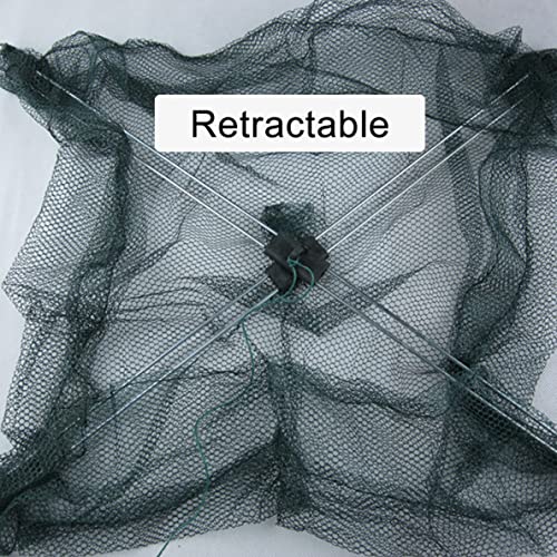 6 Pièges à Crabe Avec Sac D'appât - Portables, Bleus - Pour Pêche En Mer Ou En Rivière