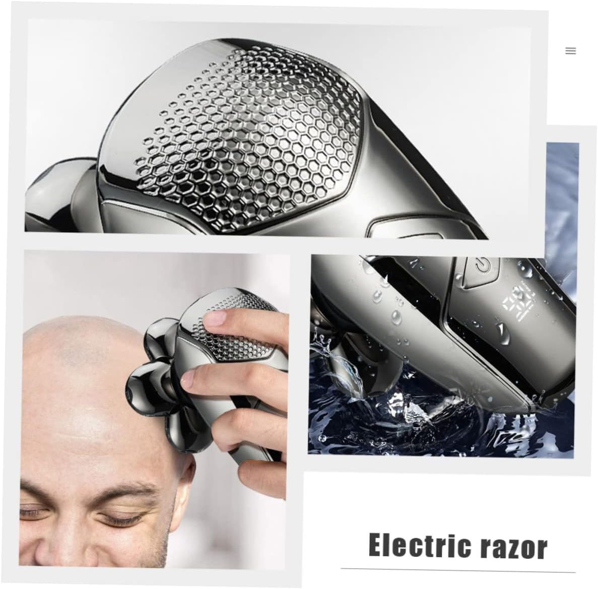 SHERCHPRY 1set Electric Rechargeable Shaver for Men Multi-Function Beard Trimmer Blades for Home Use and Face Grooming