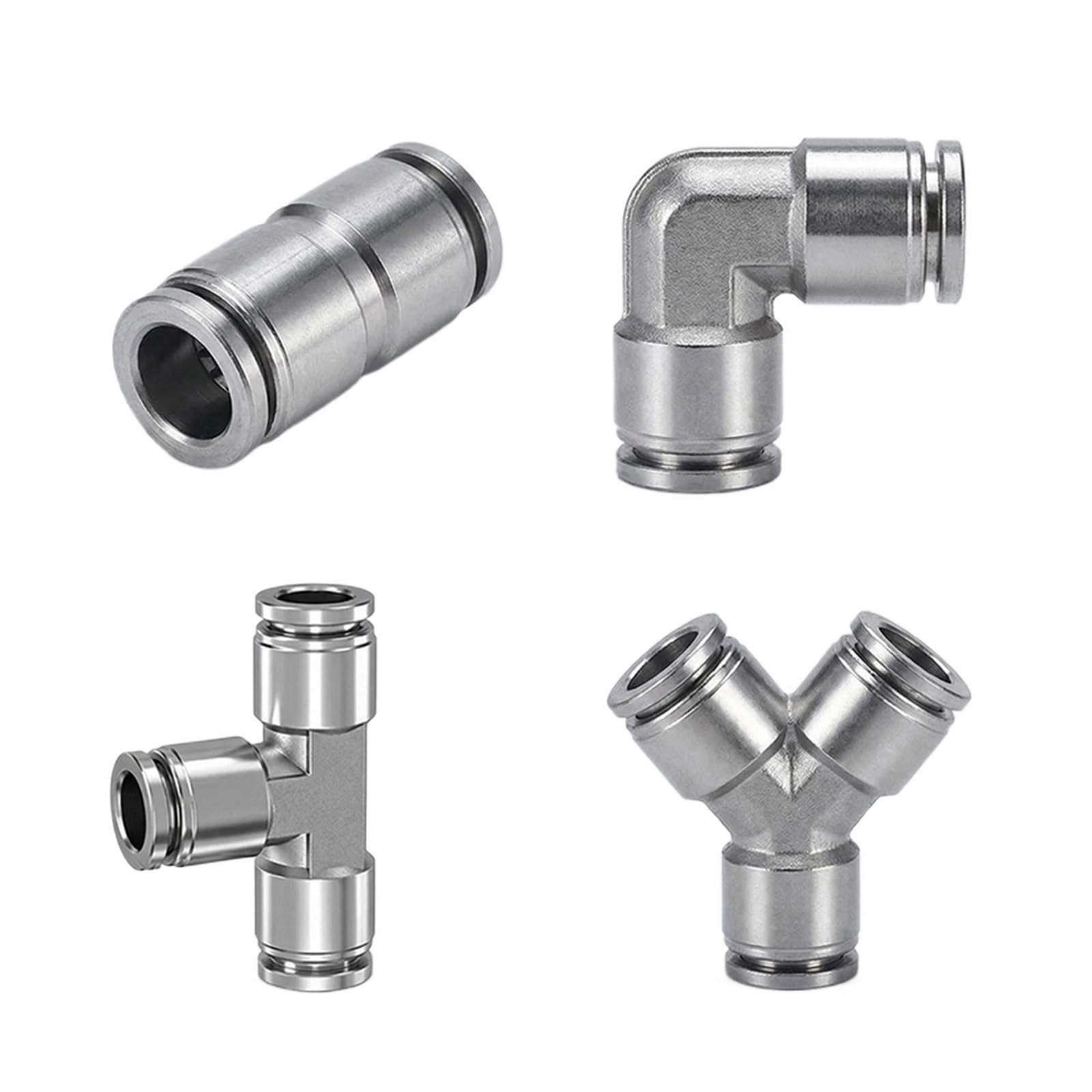 Acoplador rápido neumático 304 de 4mm a 12mm para manguera de aire