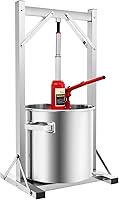 Vista 16 de Prensa manual de uva de 3.3 galones para hacer jugo de vino, prensa de miel de fruta grande, extractor de prensa de jugo de uva de sidra de manzana