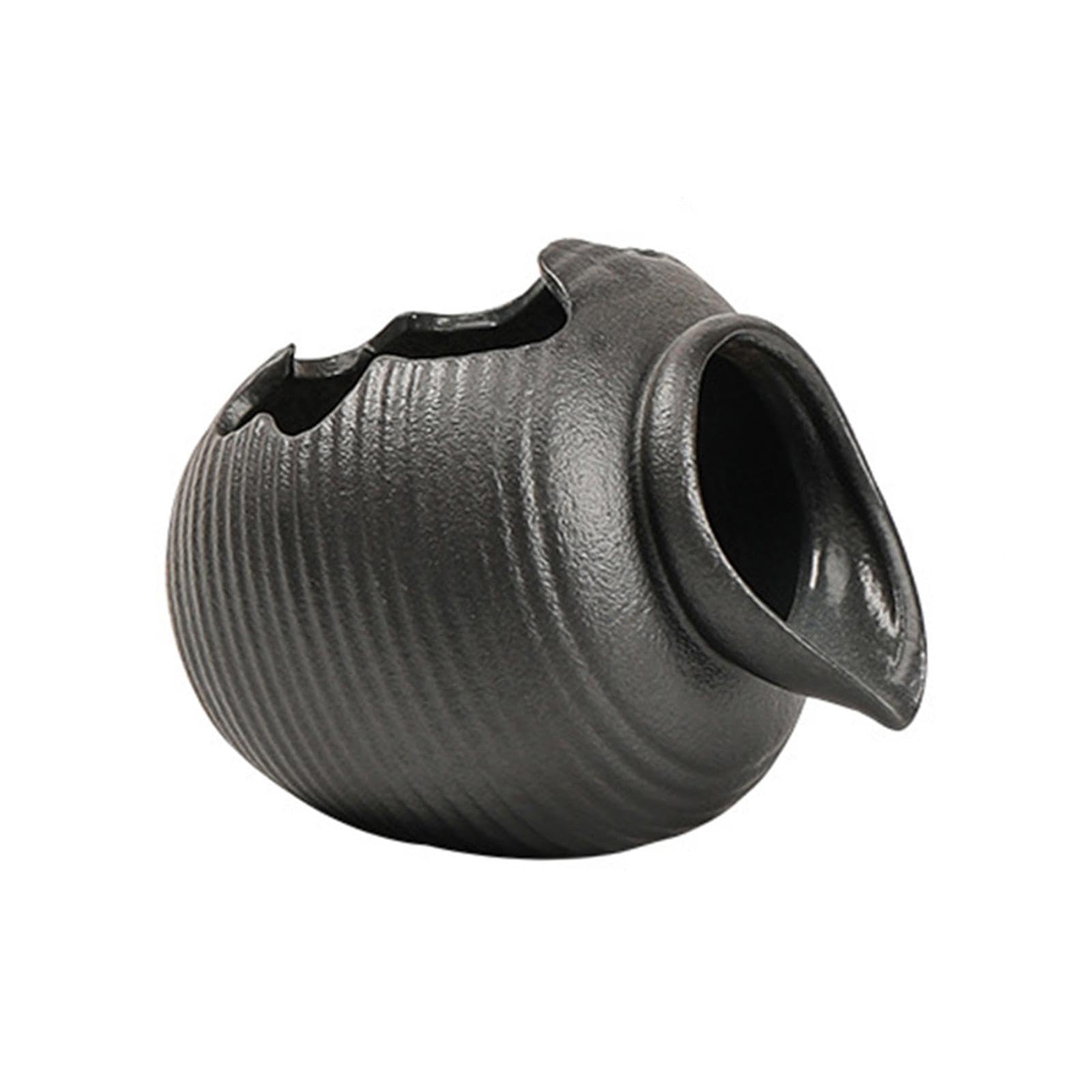 Waterfall Water Fountain Jar Clay Pot Black Versatile Flowing Water Ornament | Indoor Fountains | Home Dacor-image-3