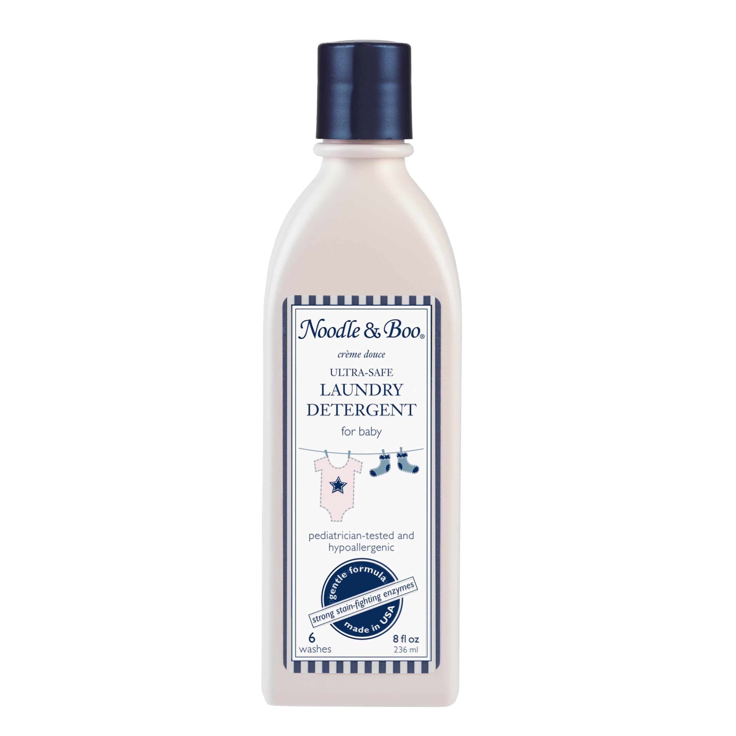 Noodle & Boo Ultra Safe Laundry Essentials - Detergente para lavandería, 8 onzas líquidas
