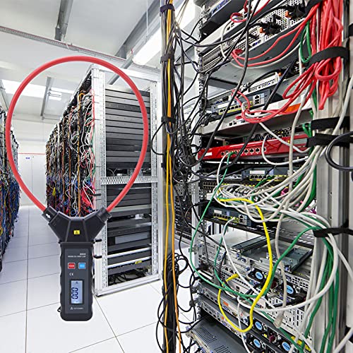 Flexibles Spulen-Zangenmessgerät mit LCD-Hintergrundbeleuchtung, Stabile Leistung, Hochauflösendes AC-Hochstrom-Zangenmessgerät für Enge Räume, Spitzenwertspeicherung mit