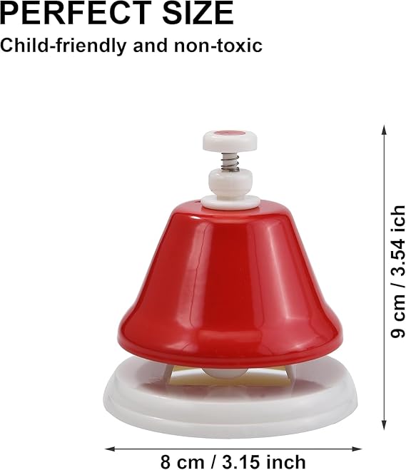 8-Note Colorful Hand Bell Handbells Set Musical Instrument Toy for Kids Children