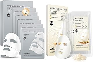 6 Pack Bio-Collagen Face Mask + Rice Sheet Ma...