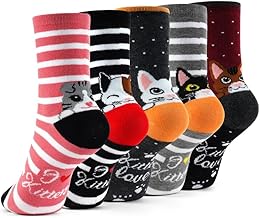 10 Pairs of Girls' Socks, Children's Trainers Socks, Cotton and Breathable Socks, Colourful