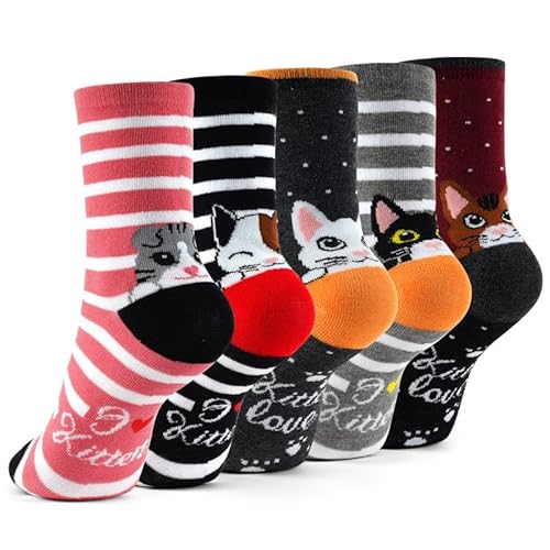 HAGOT Chaussettes pour Fille, 10 Paires Chaussettes Baskets Enfants Filles, Soquette Enfants Coton et Respirantes