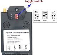 Vista 2 de 2000 Meters Long Distance Wireless Remote Control Switch high Power Water Pump Motor Lighting Industrial Wireless Remote Control Switch AC 110V 220V