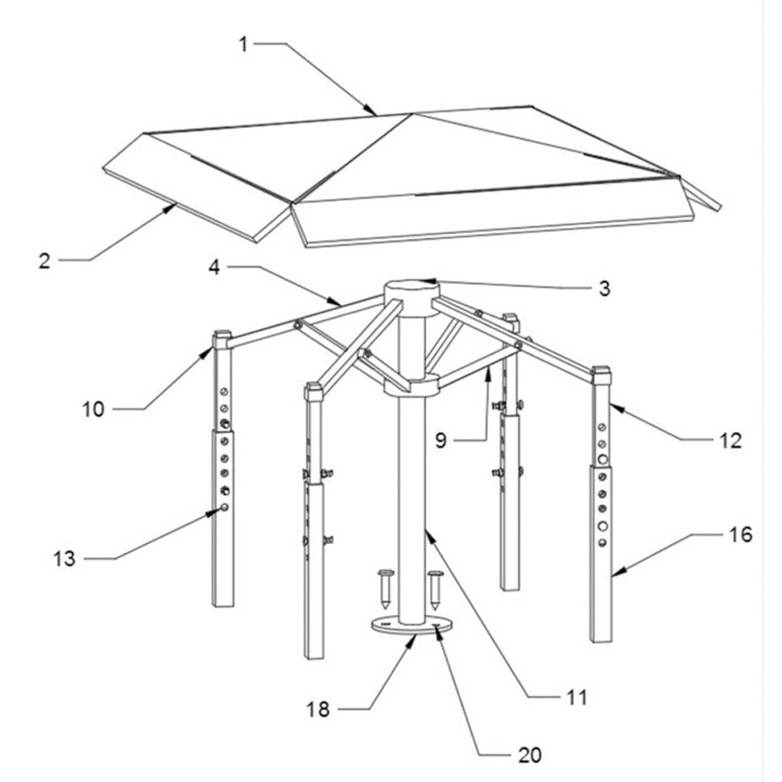 Garage Moto Per Esterno Capanno Da Giardino Stabile e resistente al vento Protezione per tutte le stagioni per moto, attrezzi da giardino, giocattoli, tosaerba(1.8x3x2 m)