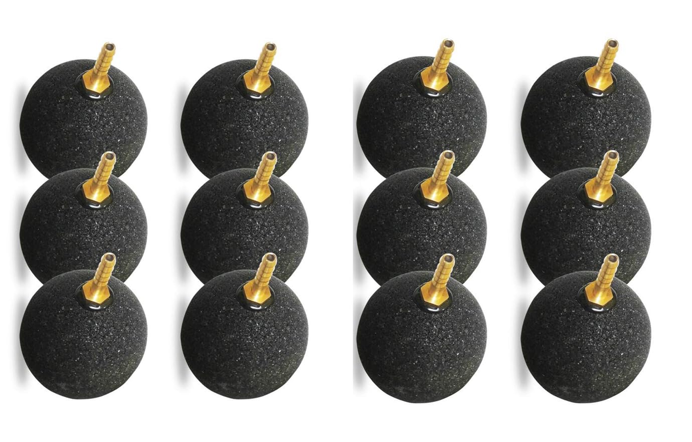 Round Air Stone (2.5 Inch) with Brass Nozzle for Aquarium, Fish Farming Tank Increase Oxygen Healthy Environment (Pack of 12 PCS). (B0CY99BFSQ) Amazon Price History, Amazon Price Tracker