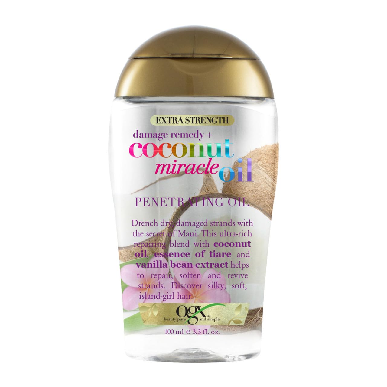 OGX Extra Strength Damage Remedy + Coconut Miracle Oil - 100ml (3.3 US fl.oz)