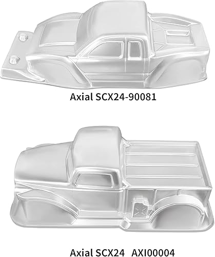 Miniatura 2 de SCX24 Carcasa transparente 124 RC Crawler plástico RC Car Shell para Axial 124 RC Crawler SCX24 AXI90081 AXI00004 DIY SCX24 actualizaciones