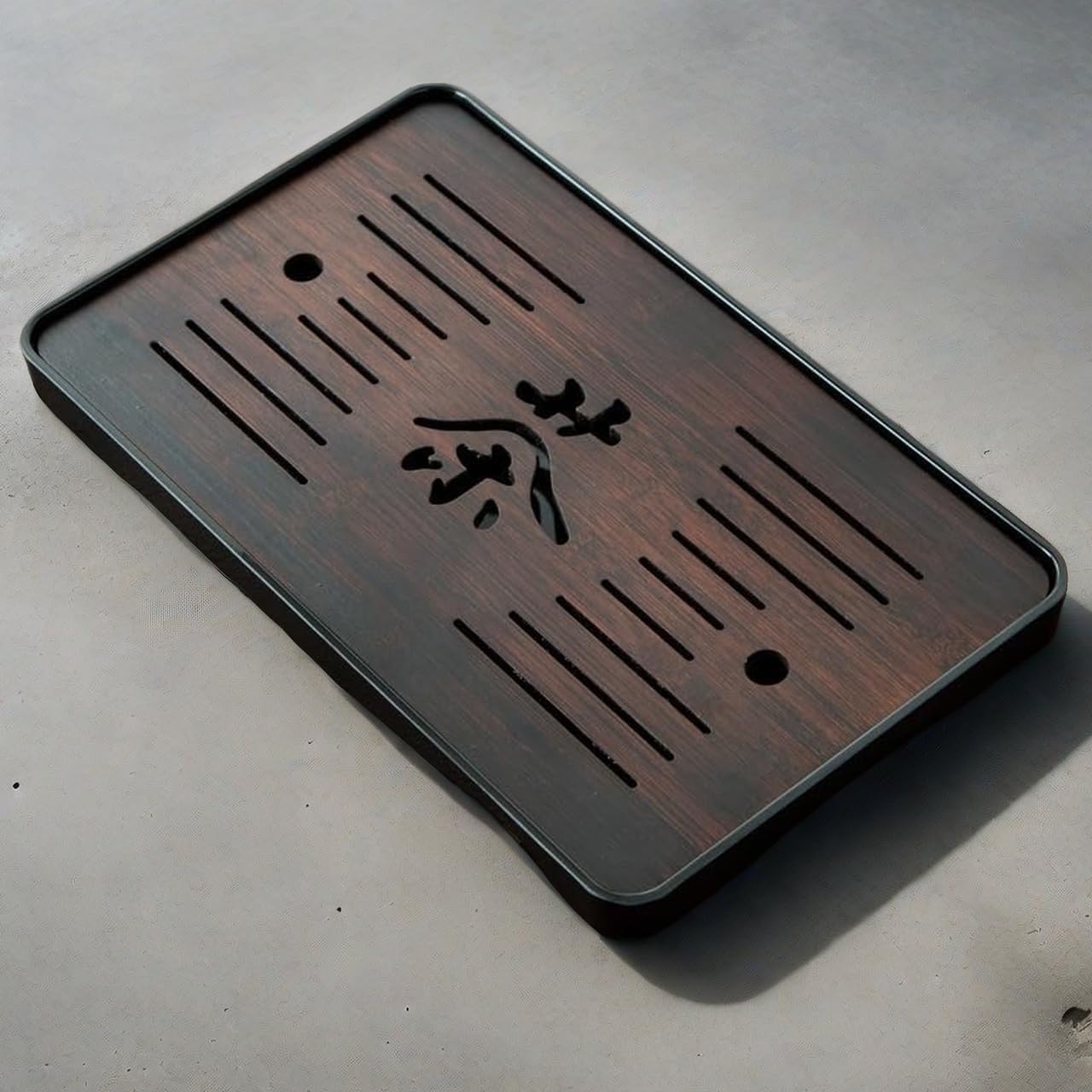 Large 17 Inch Bamboo Chinese Gongfu Tea Ceremony Tray Table Box with Water Storage for Kungfu Kung fu Tea Set