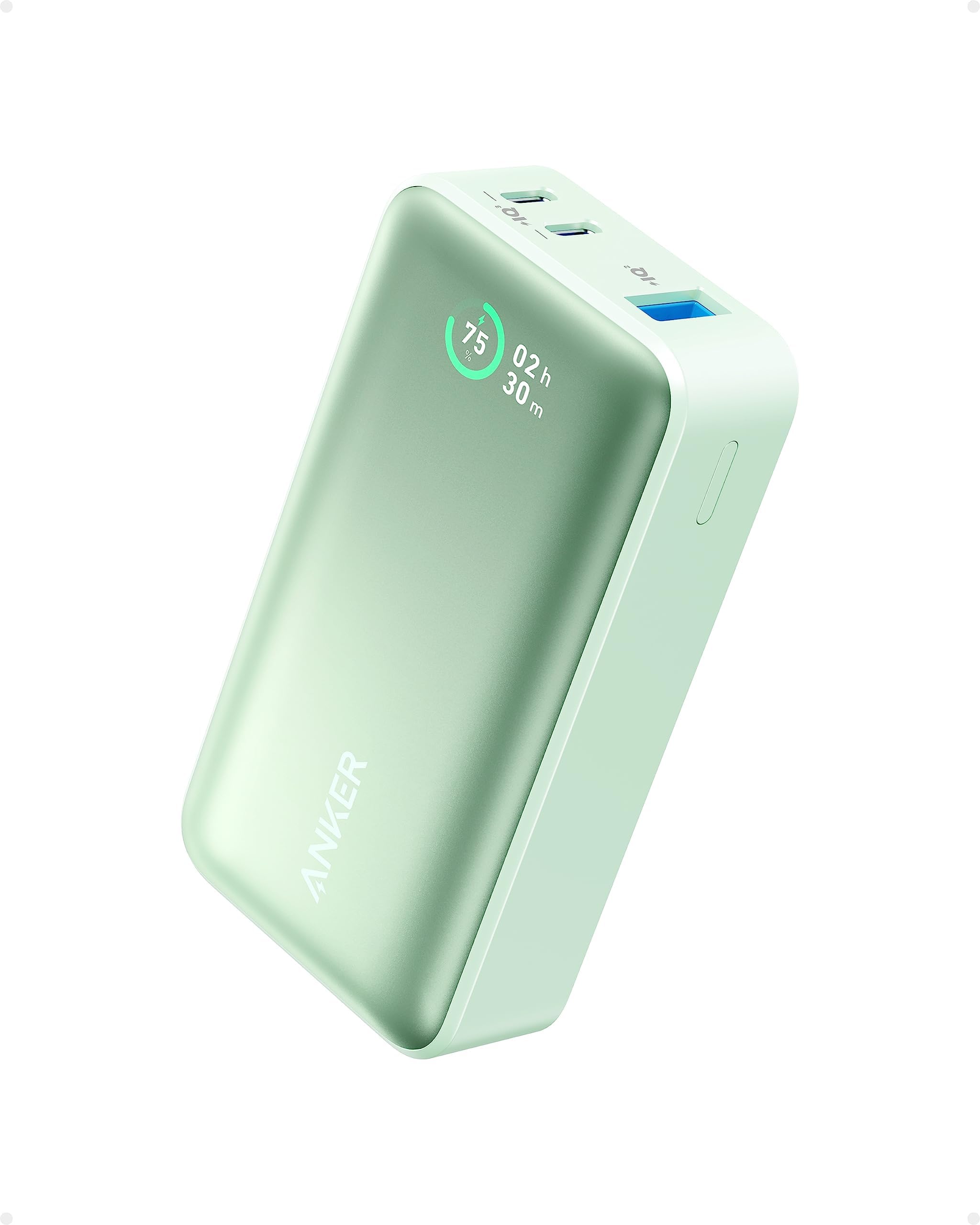 AnkerPower Bank, Power IQ 3.0 Portable Charger with PD 30W Max Output (PowerCore 30W), 10,000mAh Battery Pack for iPhone 15/15 Plus/15 Pro/15 Pro Max, MacBook, Dell, Microsoft Surface, and MoreClimatePartner certified