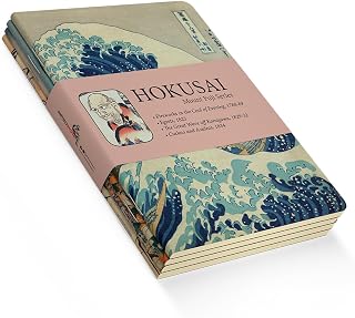 Retronote Hokusai 4'lü Defter Seti 1, Mount Fuji Series I, Çizgisiz, 64 Sayfa, 14x21cm