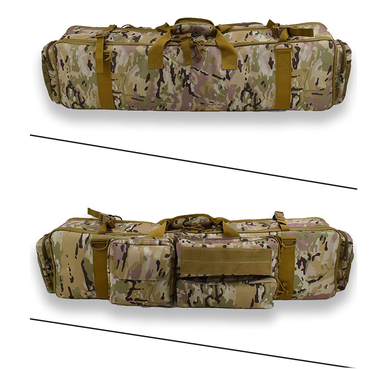 Futerały na broń torba na broń taktyczna sprzęt wojskowy torba myśliwska Outdoor Airsoft Sport etui na karabin Gun Carry plecak ochronny do strzelania polowanie, kamuflaż