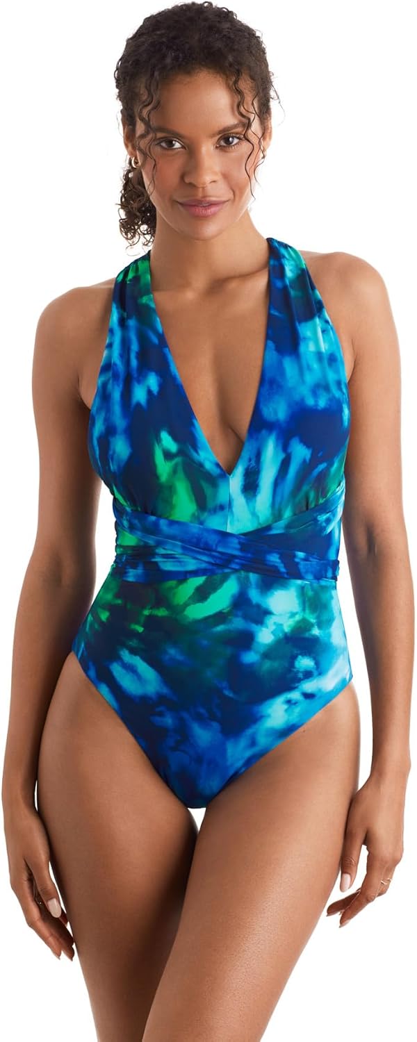 Mimi Flamingo Women's Swimwear Soleil Solids Wren One Piece Swimsuit