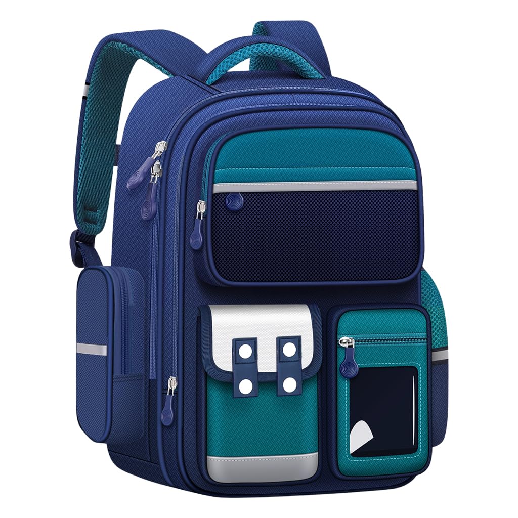 Dark Green Large School Bag for Boys & College Students - Durable Backpack Bag for Men with Water Resistant Design, Comfortable Laptop Compartment & Spacious Storage-image-43