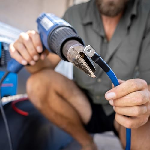 Miniatura 4 de Rebower Tubo termorretráctil 21, envoltura de tubo de manguito de cable, para protección de aislamiento eléctrico - 0.177 in de diámetro3.3 piesrojo