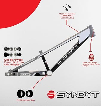 Syndyt 204 Pro BMX Cruiser Frame 24 20.5 6061-T6 Aluminum 4.25 lbs