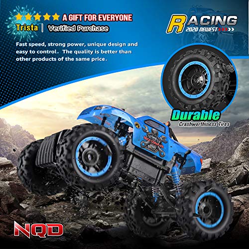 NQD RC Car, Remote Control Monster Trucks 1:12 Big Scale 4WD Off Road Rock Crawlers 2.2Ghz Radio Remote Control Car High Speed Racing All Terrain Climbing Car Gift for Boys - Thumbnail 3
