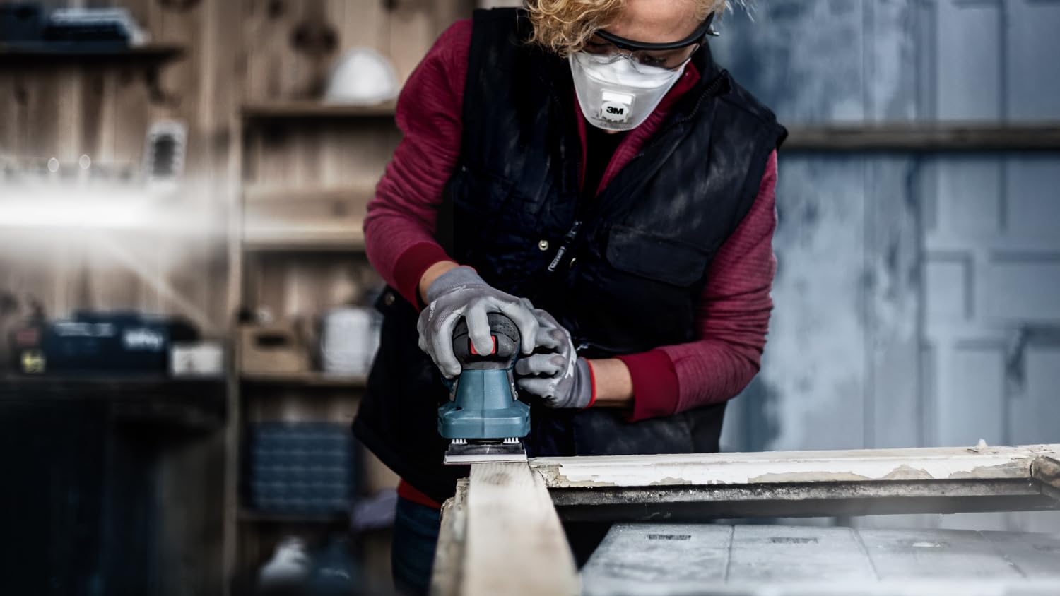 Bosch 50x Papiery ścierne EXPERT C470 z 8 otworami (do Farba na drewnie, Twarde drewno, Ø 80x133 mm, Ziarnistość 120, Professional Akcesoria Szlifierka oscylacyjna)