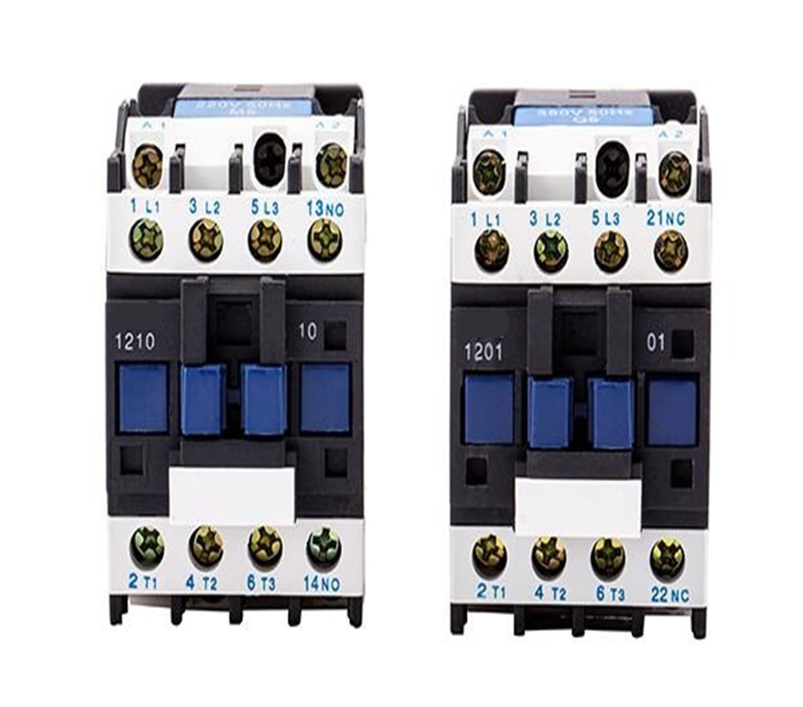 Contacteur CA LC1D CJX2-1211 triphasé 12A 24V pour montage rail DIN - 6