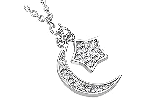 Celestial Shadows: Round Moon's Grace Necklace