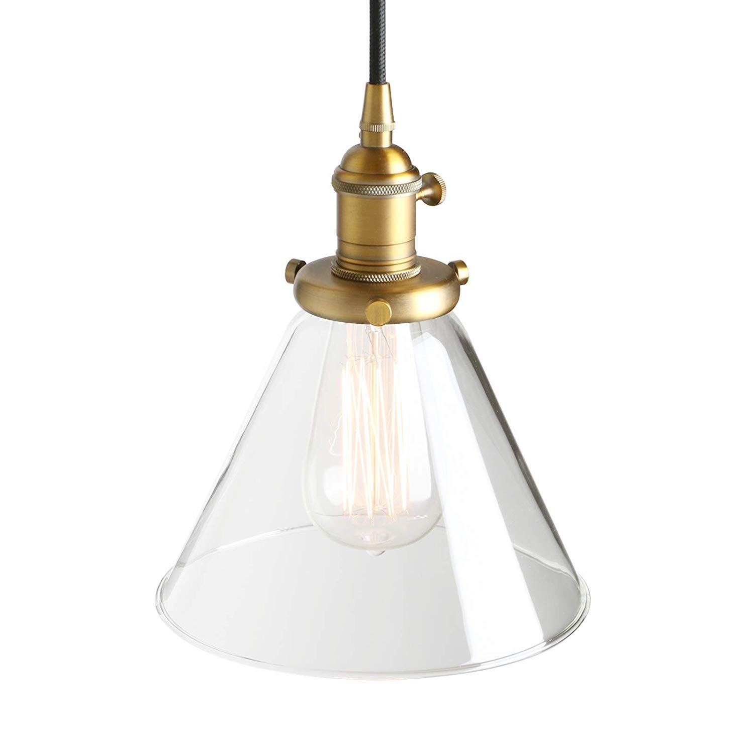 Pendant light vintage chic et finitions or pour un aménagement loft d'exception - 6