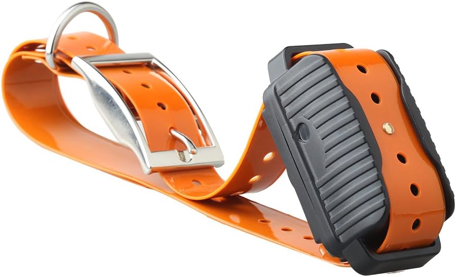 Aetertek AT-919C collar receiver with orange strap.