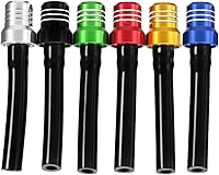 Vista 4 de 2 piezas de tapón de combustible de gas con ventilación de aire, manguera universal CNC, válvula de tanque, tubo con bola de retención, ventilación