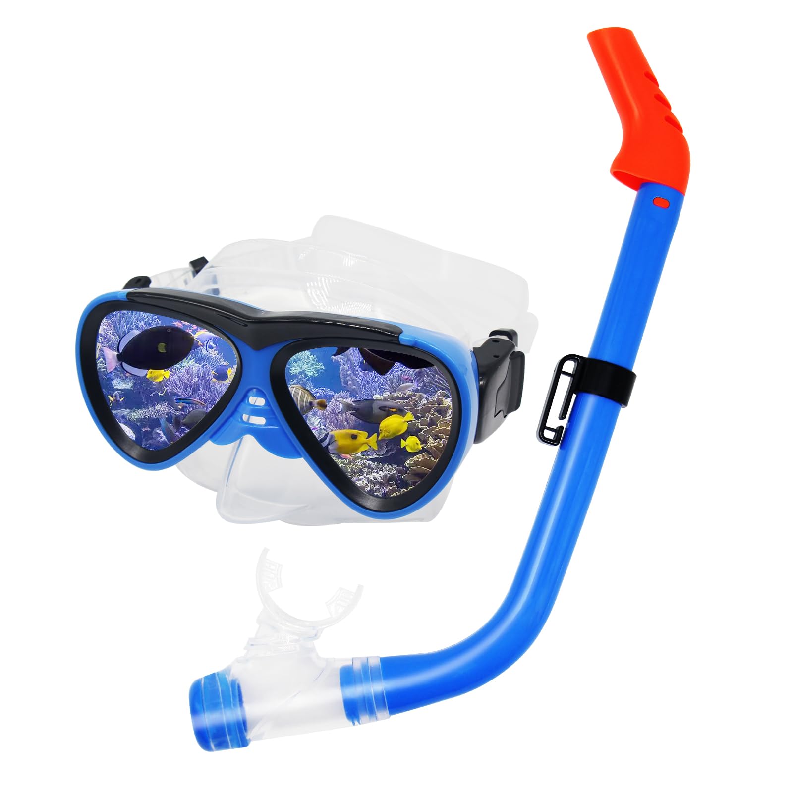 Juego de esnórquel, Gafas Buceo Snorkel, con Gafas de Buceo, Antivaho y Seco, Máscara de Buceo en Seco, para Adultos, Hombres y Mujeres
