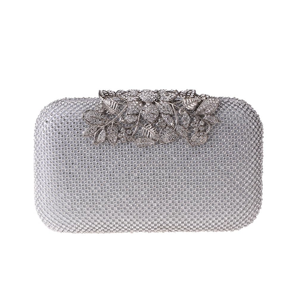 Sac de soirée à doigt de diamant fini les pochettes lourdes et glissantes en soirée