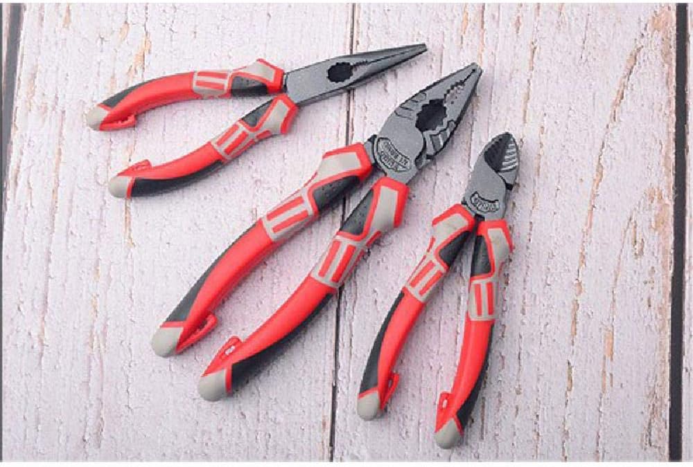 8" Wire Cutter Pliers Mechanic Pliers Long Nose Plier Set Automotive Shop Tools Auto Tool Wilde Tool Angle Nose Slip Joint Pliers Flush Fastener