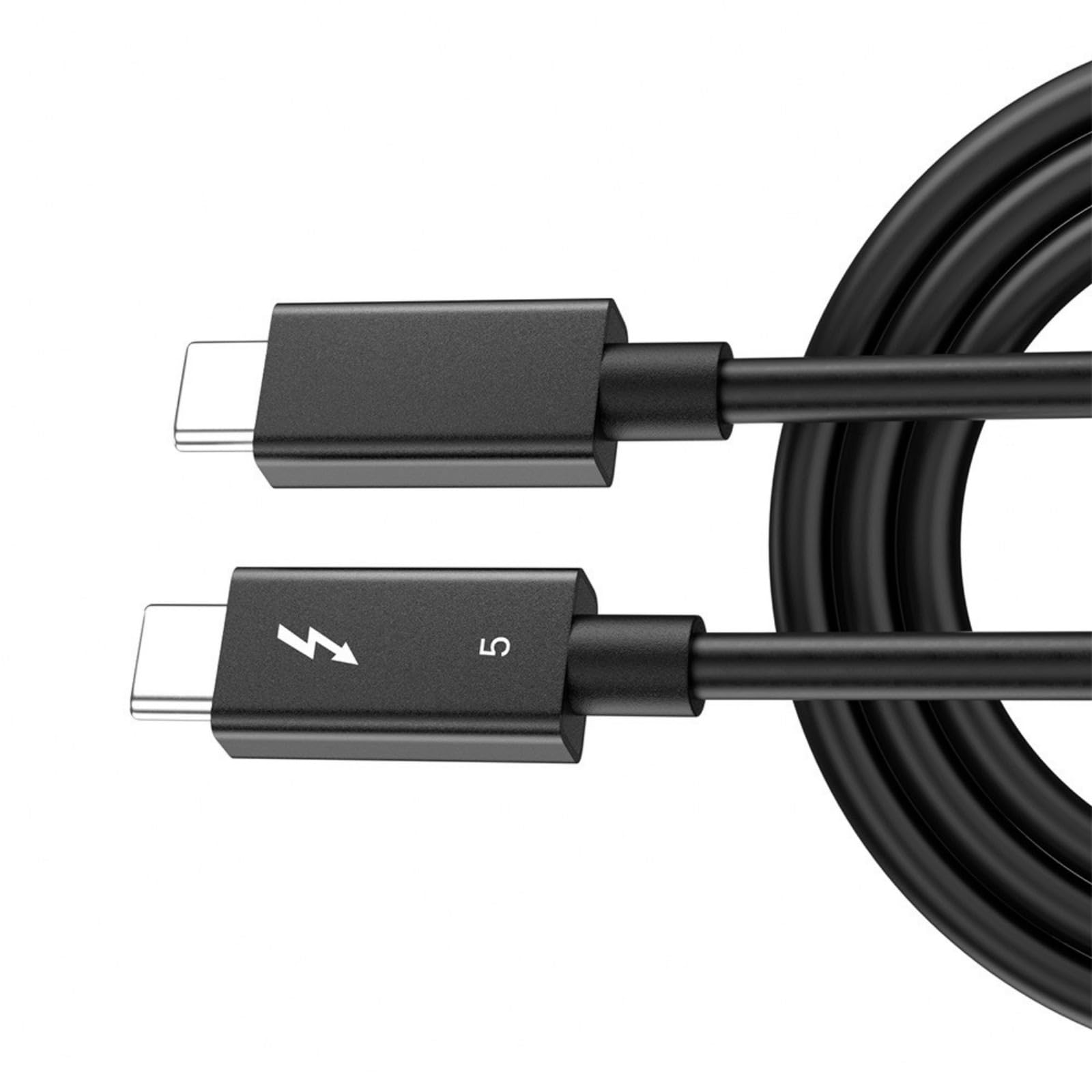 Câble de données Thunderbolt5 120 Gbit/s - Transfert rapide - Prend en charge l'extension double écran 8K 60 Hz et jusqu'à 540 Hz - Rafraîchit R