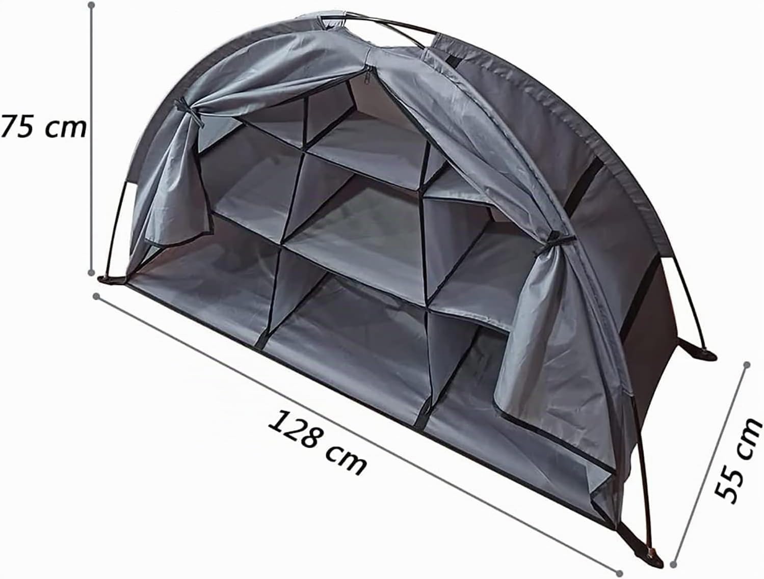 Armoire de Rangement de Camping Pliable avec Compartiments de Rangement, Cuisine de Camping en Plein Air, Armoire de Cuisine de Camping Pliable avec Cadre en Aluminium