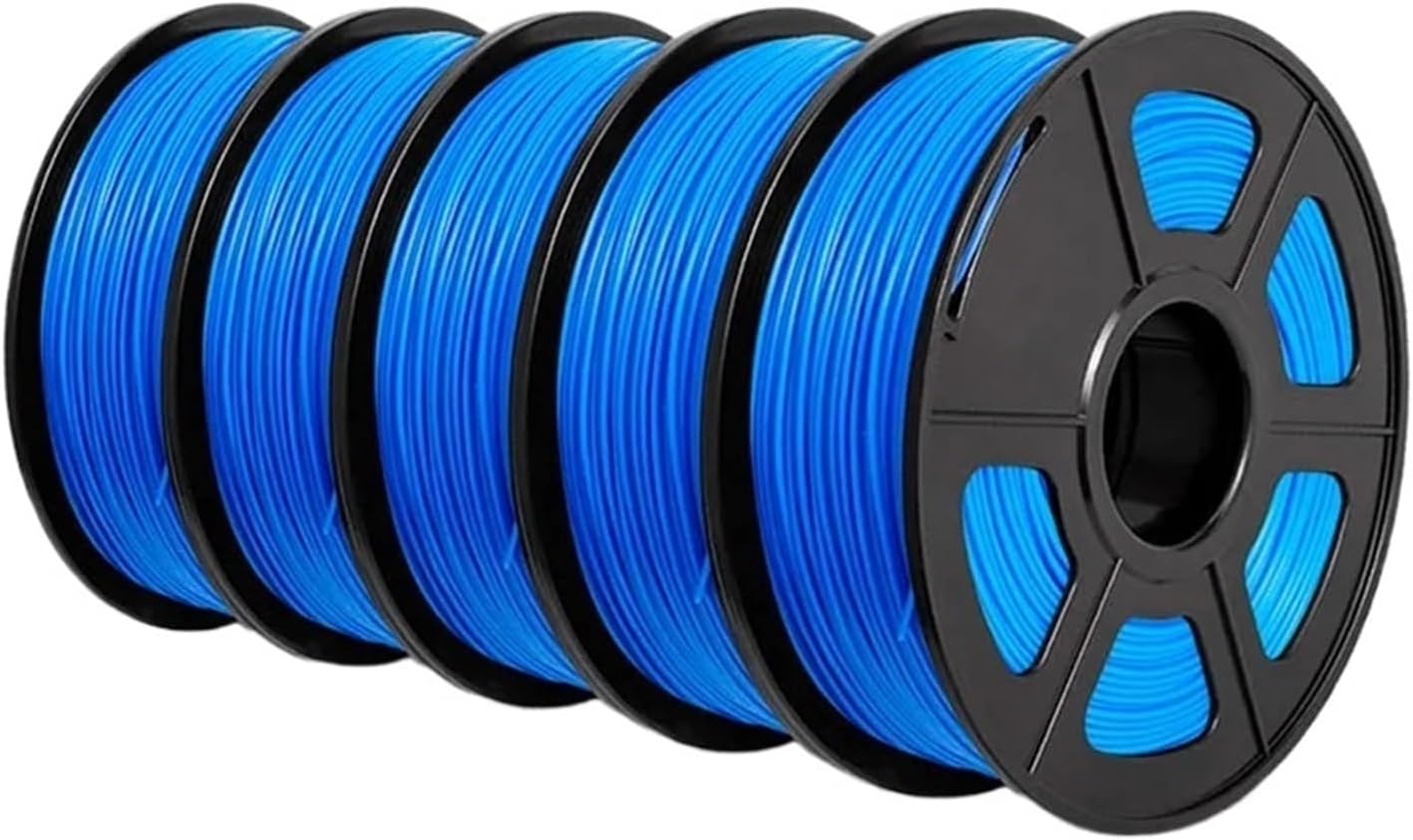 3D Printer Filament Set - Includes PLA, PETG, PLA Plus & Clear Filament - 5 Rolls 5KG 1.75mm(PETG MIX3-5Roll)
