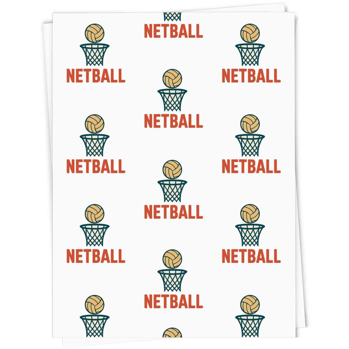 Azeeda 'Netball and Net' Gift Wrap Paper (GI00111451)